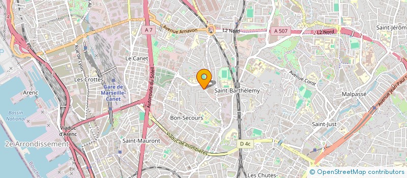 localisation de l'entreprise SCI CANTALOU à MARSEILLE