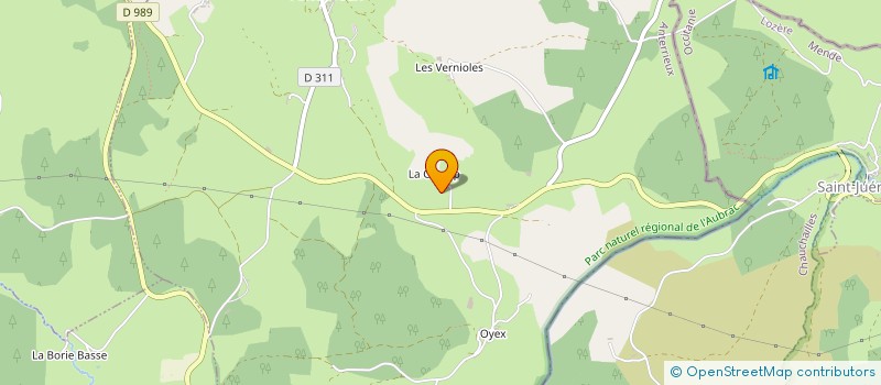 localisation de l'entreprise SCI CANTAVEY à ST REMY DE CHAUDES AIGUES