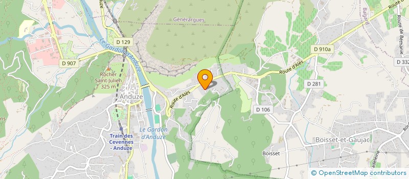 localisation de l'entreprise SCI CANTECOR à ANDUZE