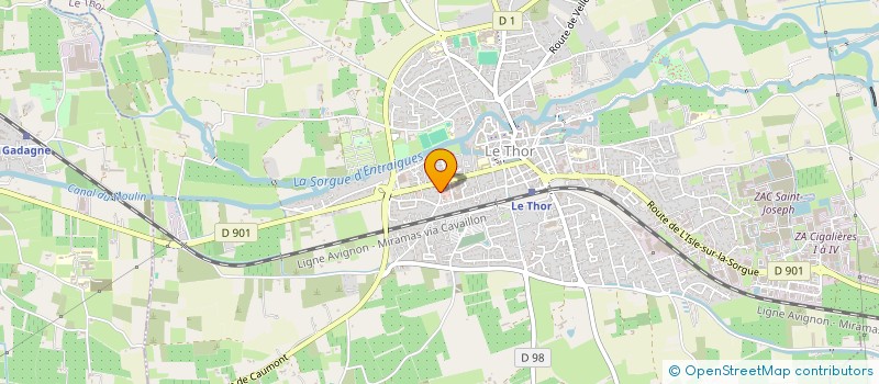 localisation de l'entreprise SCI CANTECOURLU  LE THOR