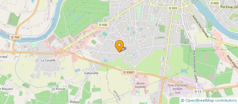 localisation de l'entreprise SCI CANTEGRIVE à BERGERAC