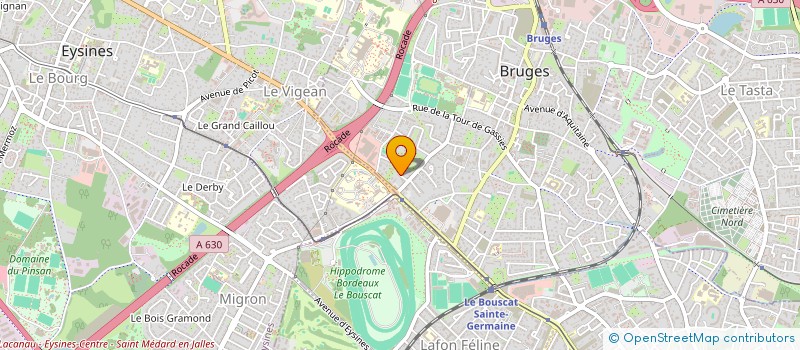 localisation de l'entreprise SCI CANTELAUBE  BRUGES