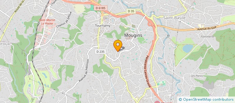 localisation de l'entreprise SCI CANTELAUBE  MOUGINS