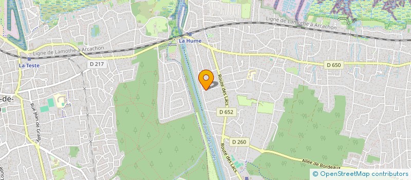 localisation de l'entreprise SCI CANTERELLE à GUJAN-MESTRAS