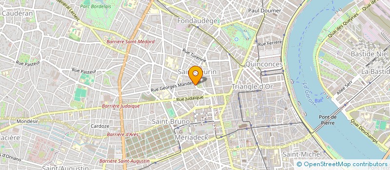 localisation de l'entreprise SCI CANTERET  BORDEAUX