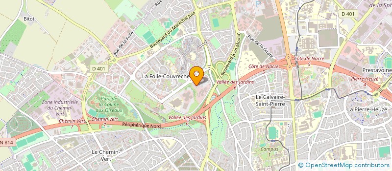 localisation de l'entreprise SCI CANTHO à CAEN
