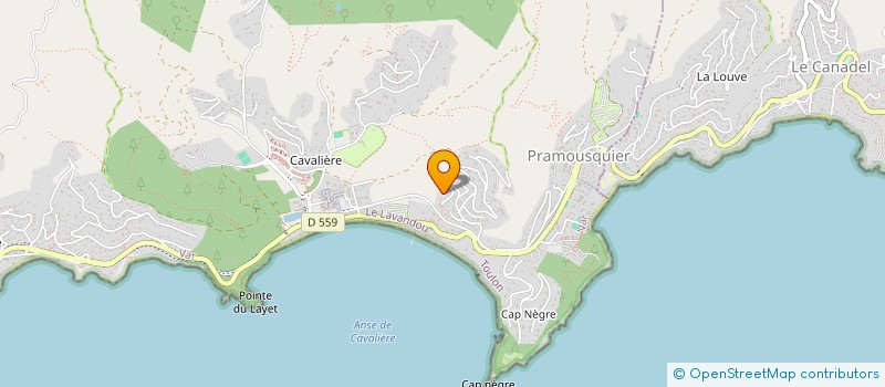 localisation de l'entreprise SCI CANTO SOULEOU à LE LAVANDOU