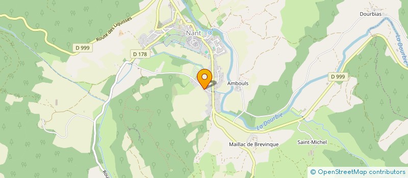 localisation de l'entreprise SCI CANTOBRE  NANT