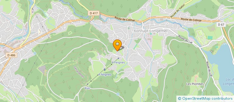 localisation de l'entreprise SCI CANTONIN  XONRUPT-LONGEMER