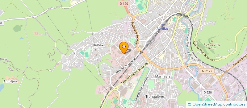localisation de l'entreprise SCI CANTOURNET ET FILS à AURILLAC