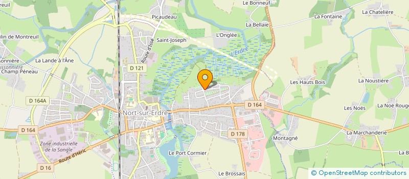 localisation de l'entreprise SCI CANYON  NORT-SUR-ERDRE