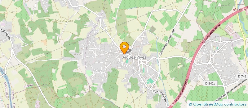 localisation de l'entreprise SCI CAOUDOU  AIGUES-VIVES