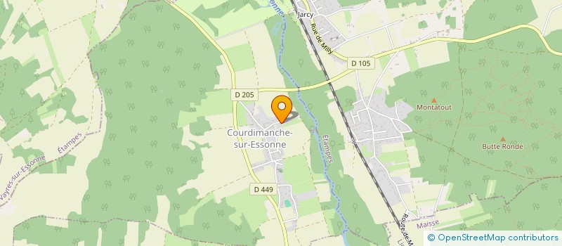 localisation de l'entreprise SCI CAP 3000  COURDIMANCHE-SUR-ESSONNE