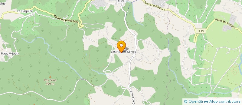 localisation de l'entreprise SCI CAP  SEILLANS