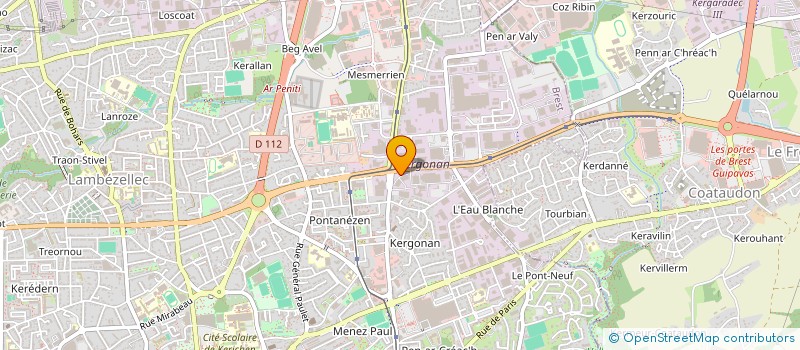 localisation de l'entreprise SCI CAP 35  BREST