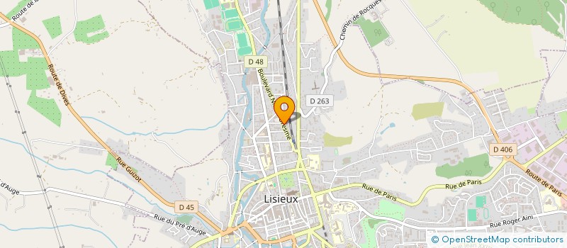 localisation de l'entreprise SCI CAP à LISIEUX
