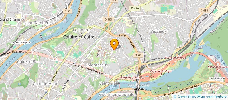 localisation de l'entreprise SCI CAP  CALUIRE-ET-CUIRE