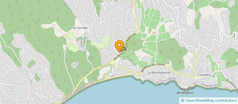 localisation de l'entreprise SCI CAP 66  LA CROIX-VALMER