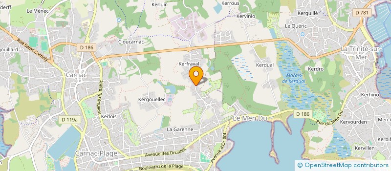 localisation de l'entreprise SCI CAP 84  CARNAC