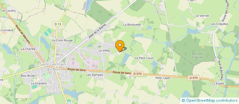localisation de l'entreprise SCI CAP à SAINT-GERMAIN-DU-BOIS