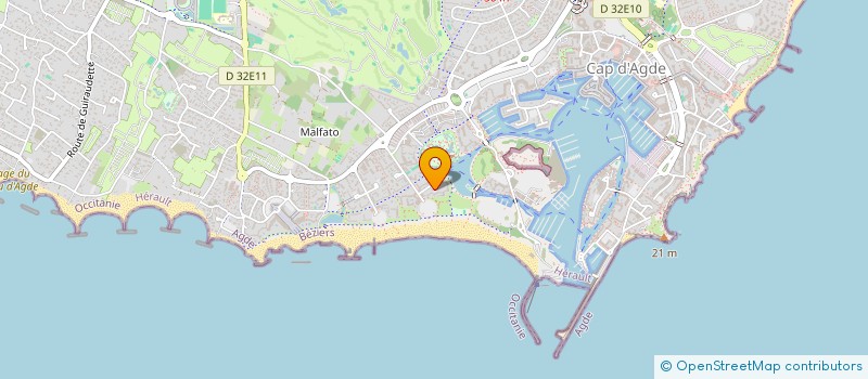 localisation de l'entreprise SCI CAP 92  AGDE