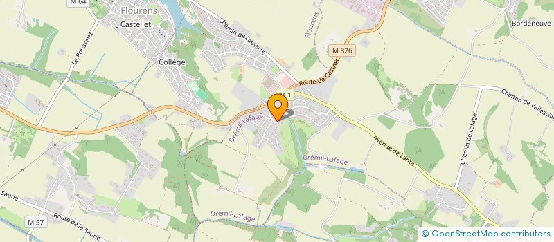 localisation de l'entreprise SCI CAP  DREMIL-LAFAGE