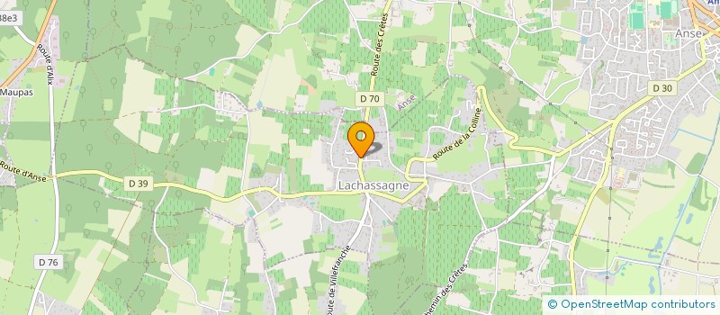 localisation de l'entreprise SCI CAP  LACHASSAGNE