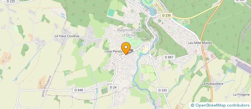 localisation de l'entreprise SCI CAP A L OUEST à BAGNOLES-DE-L'ORNE-NORMANDIE