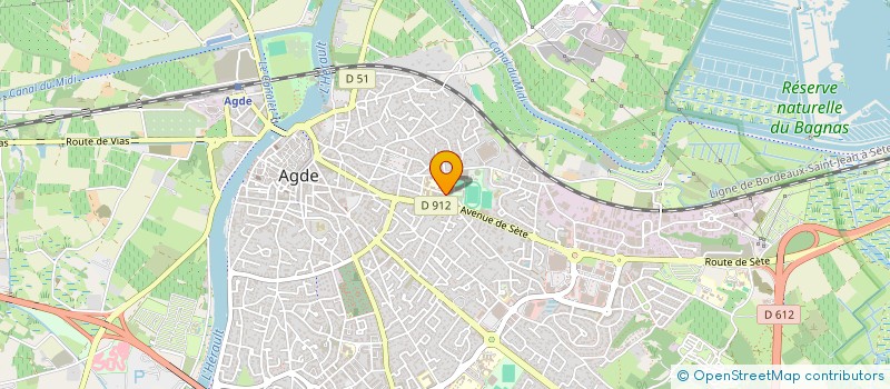 localisation de l'entreprise SCI CAP'APPART 2014  AGDE