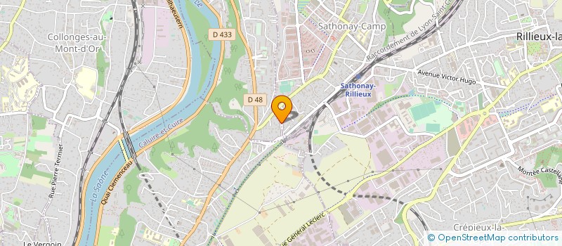 localisation de l'entreprise SCI CAP AU SUD  FONTAINES-SUR-SAONE