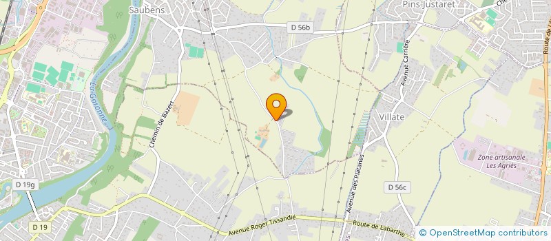 localisation de l'entreprise SCI CAP-B  SAUBENS