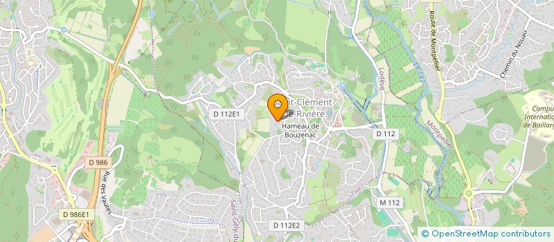 localisation de l'entreprise SCI CAP BLEU  SAINT-CLEMENT-DE-RIVIERE