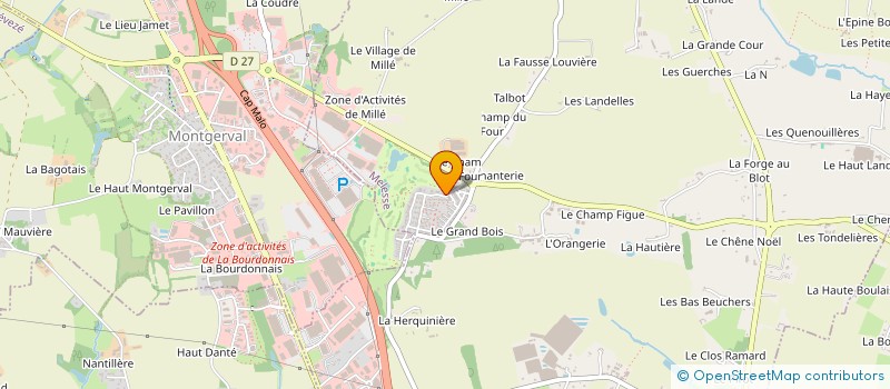 localisation de l'entreprise SCI CAP BOURDONNAIS  MELESSE