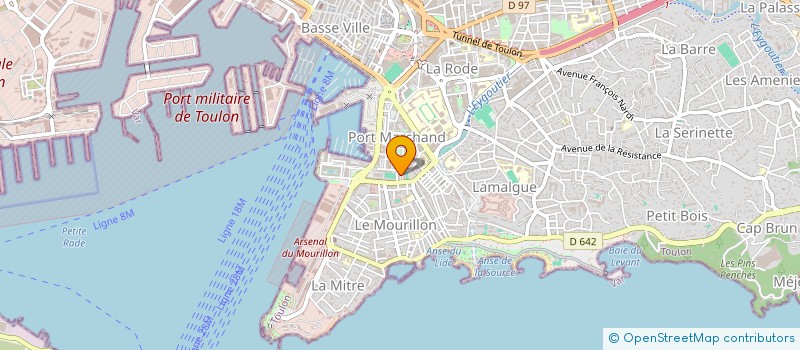 localisation de l'entreprise SCI CAP BRUN  TOULON