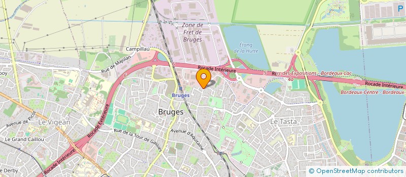 localisation de l'entreprise SCI CAP-CADE  BRUGES