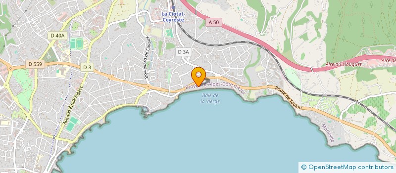 localisation de l'entreprise SCI CAP CANAILLE  LA CIOTAT