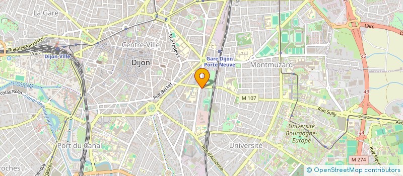 localisation de l'entreprise SCI CAP CEZEMBRE à DIJON