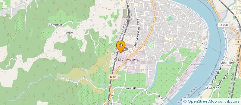 localisation de l'entreprise SCI CAP CHEVALIER à TOURNON-SUR-RHONE