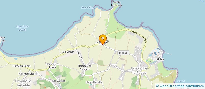 localisation de l'entreprise SCI CAP DE LA HAGUE  LA HAGUE