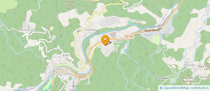 localisation de l'entreprise SCI CAP DE MAR  AMELIE-LES-BAINS-PALALDA