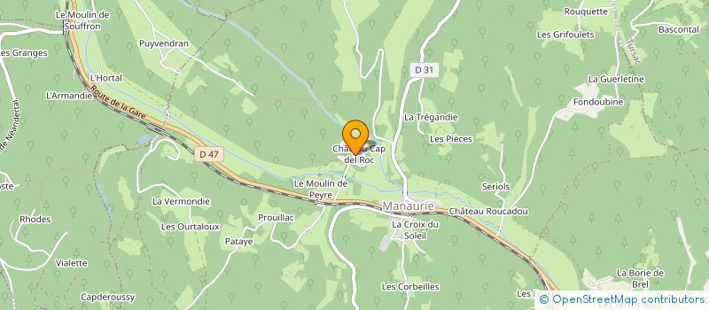 localisation de l'entreprise SCI  CAP DEL ROC  LES EYZIES