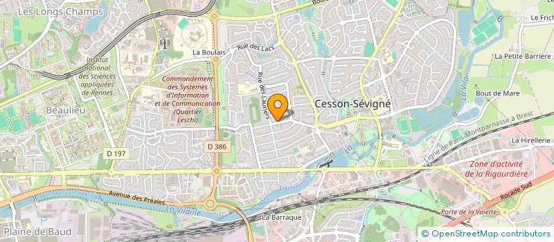 localisation de l'entreprise SCI CAP DIAMANT  CESSON-SEVIGNE