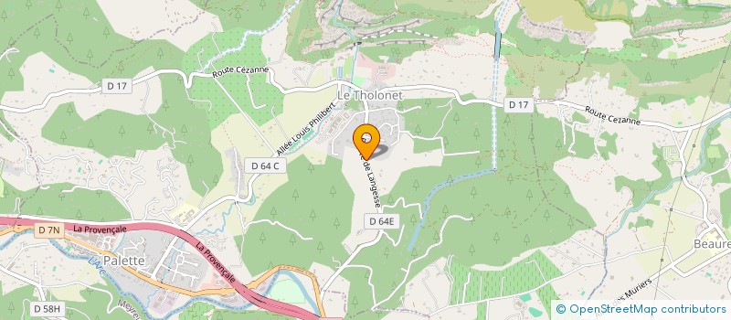 localisation de l'entreprise SCI CAP DRAMONT  LE THOLONET