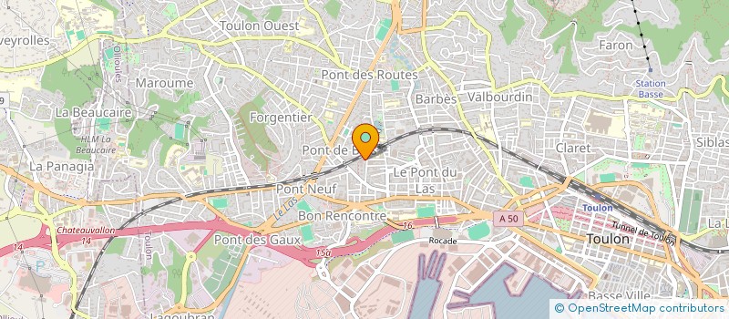 localisation de l'entreprise SCI CAP ENTREPRISE  TOULON