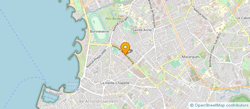 localisation de l'entreprise SCI CAP EST LOISIRS à MARSEILLE