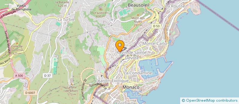 localisation de l'entreprise SCI CAP FERRAT IMMO  BEAUSOLEIL