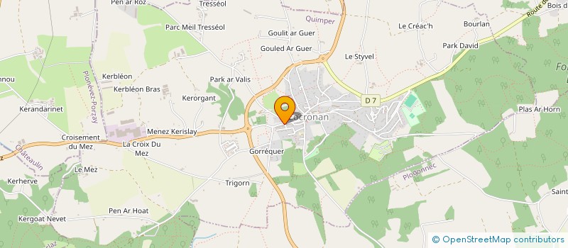 localisation de l'entreprise SCI CAP FINISTERE 1  LOCRONAN