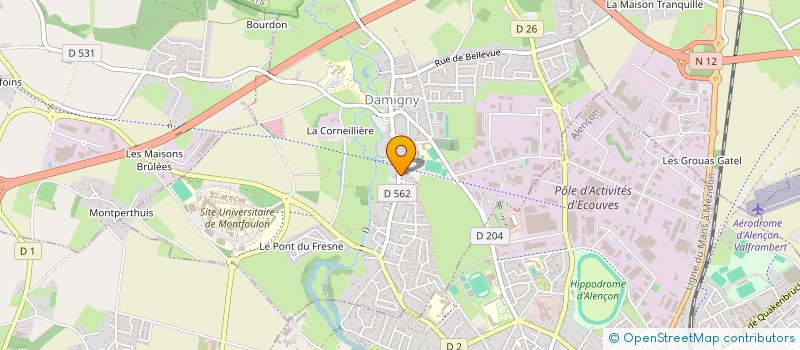 localisation de l'entreprise SCI CAP GLD PATRIMOINE à DAMIGNY