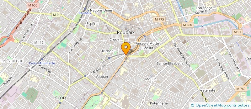 localisation de l'entreprise SCI CAP GRAND AIR  ROUBAIX