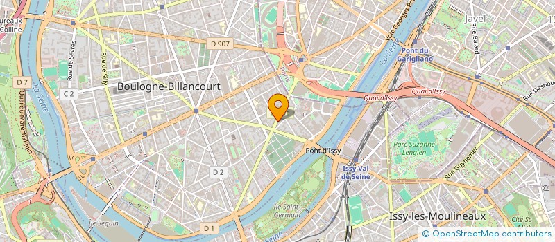 localisation de l'entreprise SCI CAP'HANN à BOULOGNE-BILLANCOURT